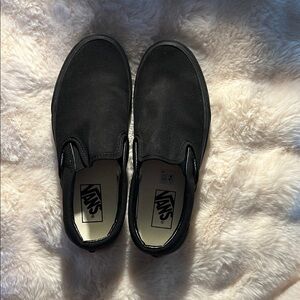 Vans Black Sneakers Slip-On with Elastic Side Gores